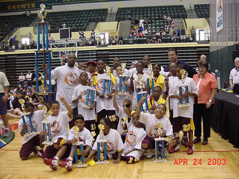 2003 champions, small fry basketball, kids basketball tourneys